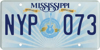 MS license plate NYP073