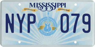 MS license plate NYP079