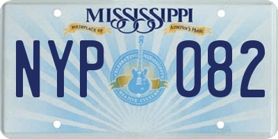 MS license plate NYP082