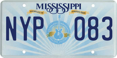 MS license plate NYP083