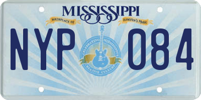 MS license plate NYP084