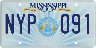 MS license plate NYP091