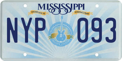 MS license plate NYP093