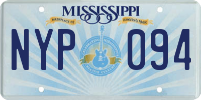 MS license plate NYP094