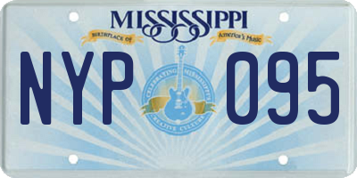 MS license plate NYP095
