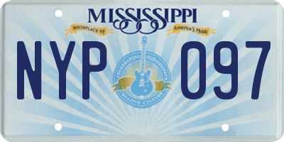 MS license plate NYP097
