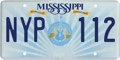 MS license plate NYP112