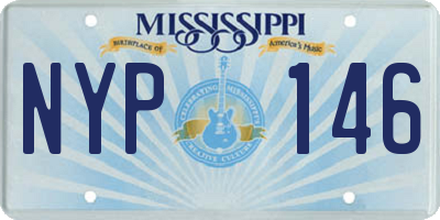 MS license plate NYP146