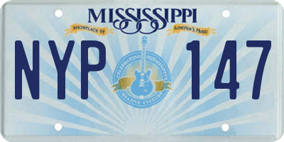 MS license plate NYP147