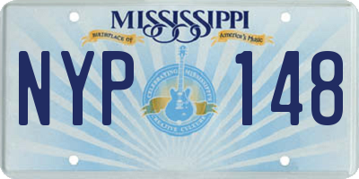 MS license plate NYP148