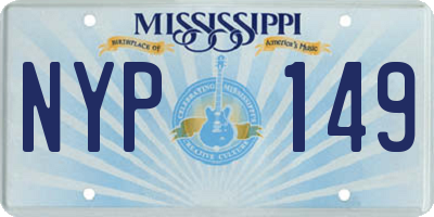 MS license plate NYP149