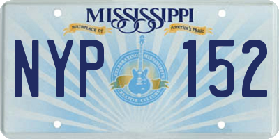 MS license plate NYP152