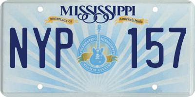 MS license plate NYP157