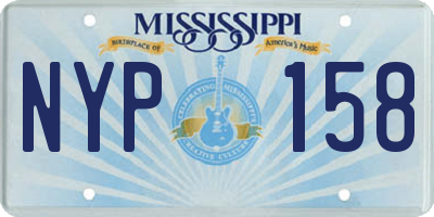 MS license plate NYP158