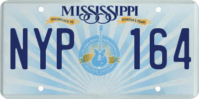 MS license plate NYP164