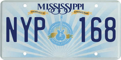 MS license plate NYP168