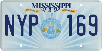 MS license plate NYP169