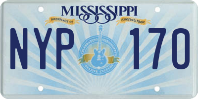 MS license plate NYP170