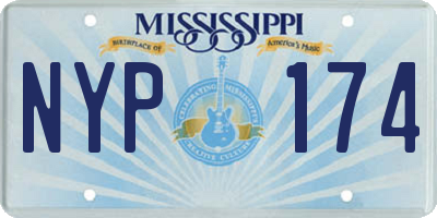 MS license plate NYP174