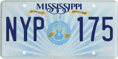 MS license plate NYP175