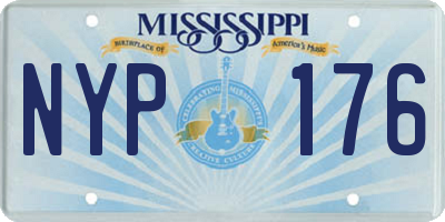 MS license plate NYP176