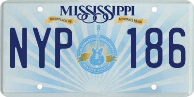 MS license plate NYP186