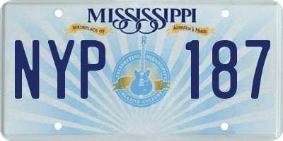 MS license plate NYP187