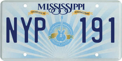 MS license plate NYP191