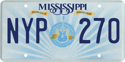 MS license plate NYP270