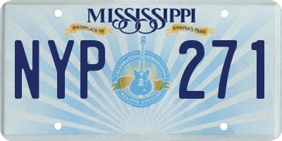 MS license plate NYP271