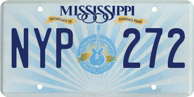 MS license plate NYP272