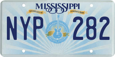 MS license plate NYP282