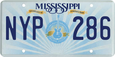 MS license plate NYP286