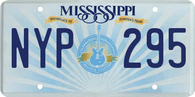 MS license plate NYP295