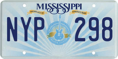 MS license plate NYP298