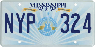 MS license plate NYP324
