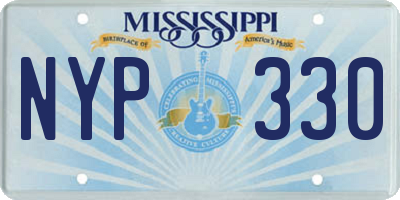 MS license plate NYP330