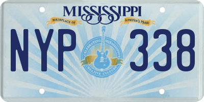 MS license plate NYP338