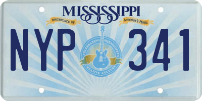 MS license plate NYP341