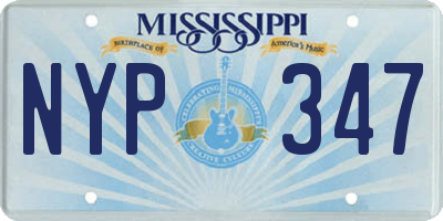 MS license plate NYP347