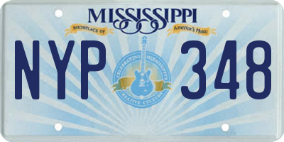 MS license plate NYP348