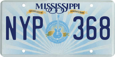 MS license plate NYP368
