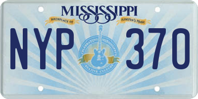 MS license plate NYP370