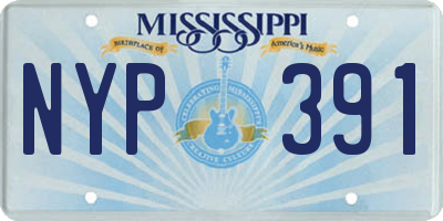 MS license plate NYP391