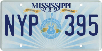 MS license plate NYP395
