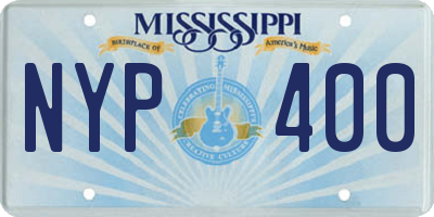 MS license plate NYP400