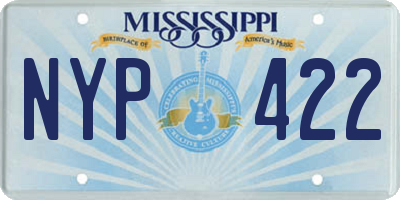 MS license plate NYP422