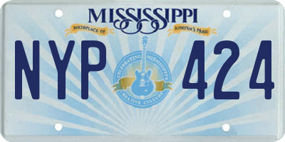 MS license plate NYP424
