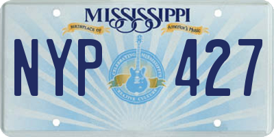 MS license plate NYP427