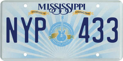 MS license plate NYP433